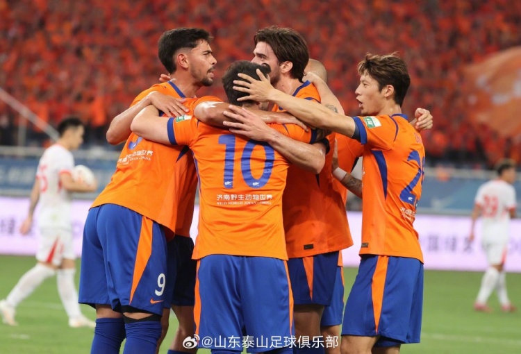 3-1，山东泰山主场赢下齐鲁德比