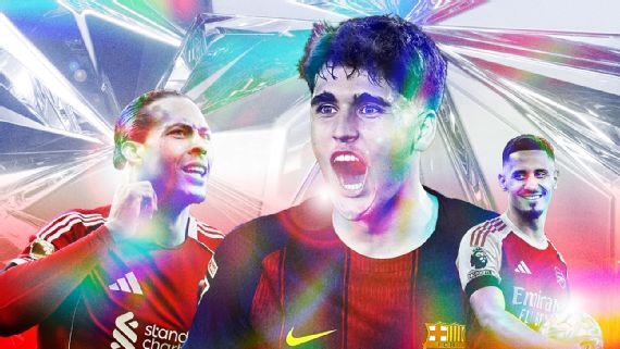 萨利巴问鼎ESPN百大中卫，帕乔第二加布里埃尔第三